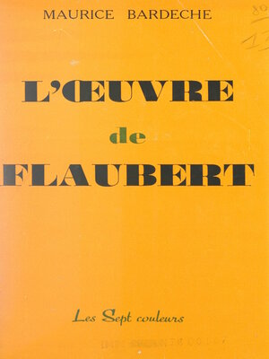 cover image of L'œuvre de Flaubert
